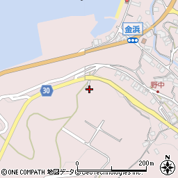 長崎県雲仙市小浜町金浜836周辺の地図