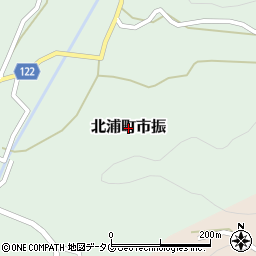 宮崎県延岡市北浦町市振周辺の地図