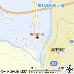 高千穂大橋周辺の地図