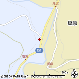 熊本県上益城郡山都町安方160周辺の地図