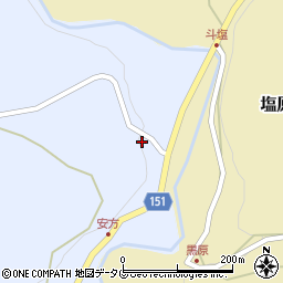 熊本県上益城郡山都町安方175周辺の地図