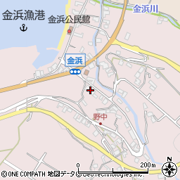 長崎県雲仙市小浜町金浜1424周辺の地図