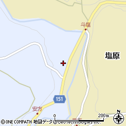 熊本県上益城郡山都町安方105周辺の地図