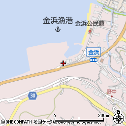 長崎県雲仙市小浜町金浜1458-4周辺の地図