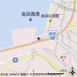 長崎県雲仙市小浜町金浜1458周辺の地図