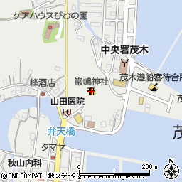 巌嶋神社周辺の地図