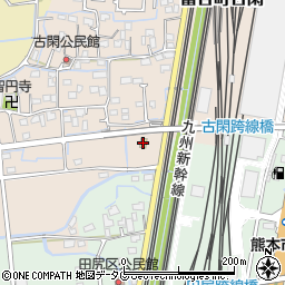 ファミリーマート熊本富合店周辺の地図