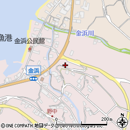 長崎県雲仙市小浜町金浜1555-1周辺の地図