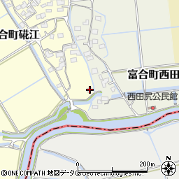 熊本県熊本市南区富合町硴江253周辺の地図
