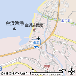 長崎県雲仙市小浜町金浜1472-4周辺の地図