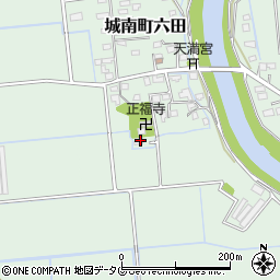 熊本県熊本市南区城南町六田722-2周辺の地図