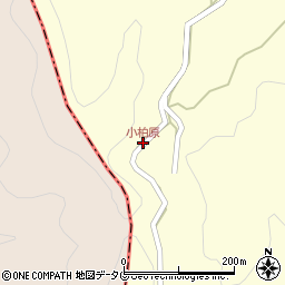 小柏原周辺の地図