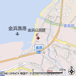 長崎県雲仙市小浜町金浜1474周辺の地図