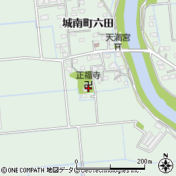 熊本県熊本市南区城南町六田744周辺の地図