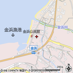 長崎県雲仙市小浜町金浜1479周辺の地図