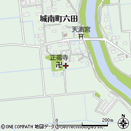 熊本県熊本市南区城南町六田745周辺の地図