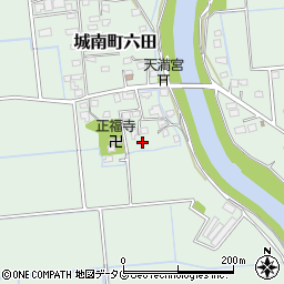 熊本県熊本市南区城南町六田754周辺の地図