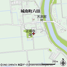 熊本県熊本市南区城南町六田745-1周辺の地図