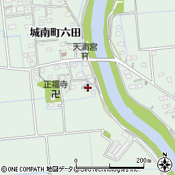 熊本県熊本市南区城南町六田758周辺の地図