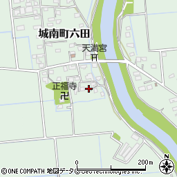 熊本県熊本市南区城南町六田756周辺の地図