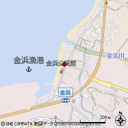 長崎県雲仙市小浜町金浜1482周辺の地図