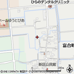 熊本県熊本市南区富合町新周辺の地図