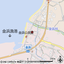 長崎県雲仙市小浜町金浜1484周辺の地図