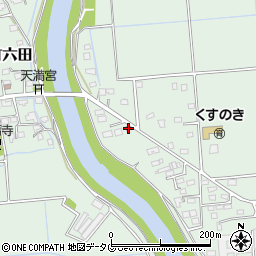 熊本県熊本市南区城南町六田268周辺の地図