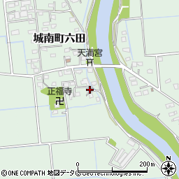 熊本県熊本市南区城南町六田757周辺の地図
