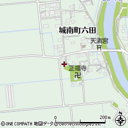 熊本県熊本市南区城南町六田737周辺の地図