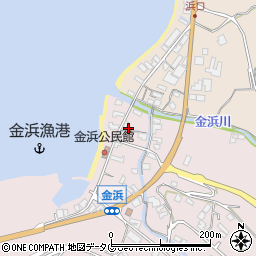 長崎県雲仙市小浜町金浜1490周辺の地図