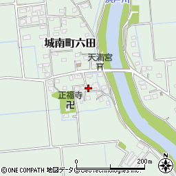 熊本県熊本市南区城南町六田751周辺の地図