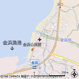 長崎県雲仙市小浜町金浜1488-6周辺の地図