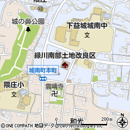 熊本市高齢者支援センターささえりあ　城南周辺の地図