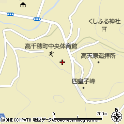 高千穂町役場　中央公民館周辺の地図