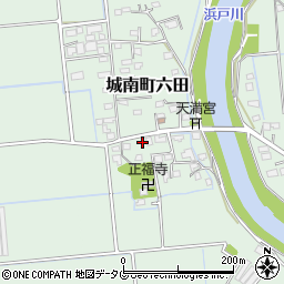 熊本県熊本市南区城南町六田740周辺の地図