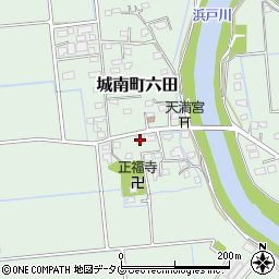 熊本県熊本市南区城南町六田747周辺の地図