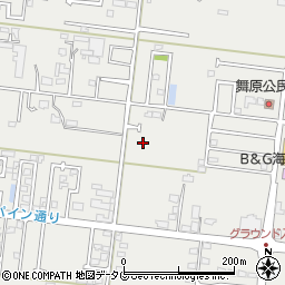 熊本県熊本市南区城南町舞原周辺の地図