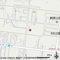 熊本県熊本市南区城南町舞原周辺の地図