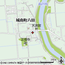 熊本県熊本市南区城南町六田750周辺の地図