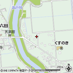 熊本県熊本市南区城南町六田316周辺の地図