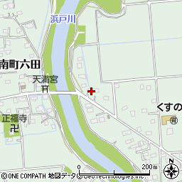 熊本県熊本市南区城南町六田305周辺の地図