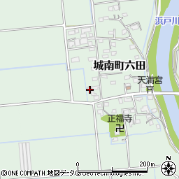 熊本県熊本市南区城南町六田904周辺の地図