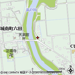 熊本県熊本市南区城南町六田315周辺の地図