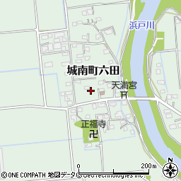 熊本県熊本市南区城南町六田783周辺の地図
