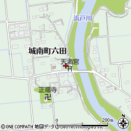 熊本県熊本市南区城南町六田769周辺の地図