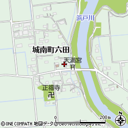 熊本県熊本市南区城南町六田776周辺の地図