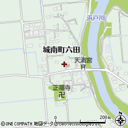 熊本県熊本市南区城南町六田781周辺の地図