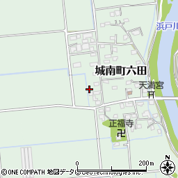 熊本県熊本市南区城南町六田905周辺の地図