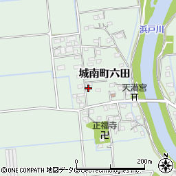 熊本県熊本市南区城南町六田867周辺の地図